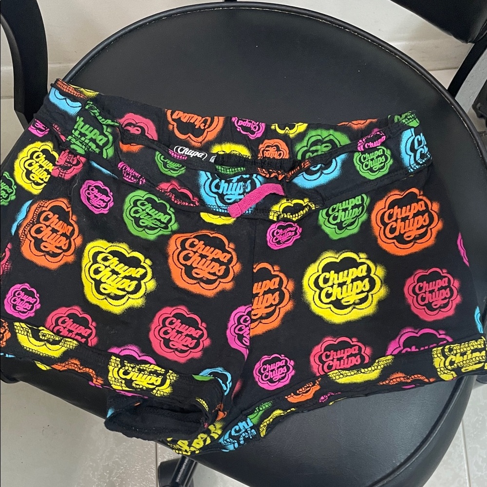 Source Unknown Multicolor Logo Athletic Shorts Ch… - image 1